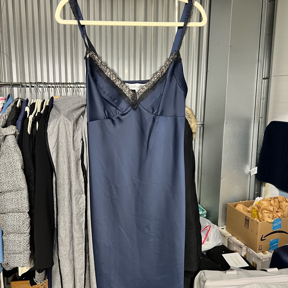 NEW Diane Von Furstenberg DVF Slip Night Gown Dress